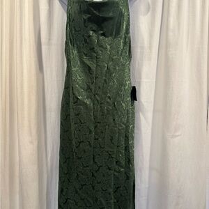 Lulu's Forest Green Lace Maxi Dress